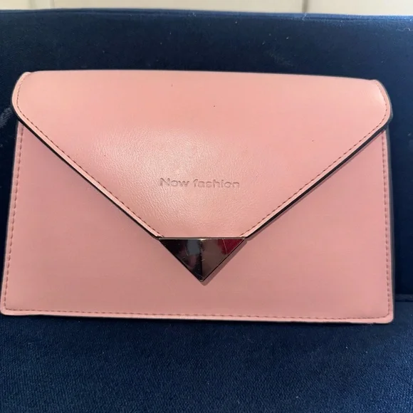 Pink Crossbody Bag with Chain Strap - Picture 2 of 8